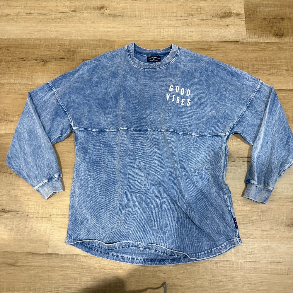 Spirit Jersey Cotton Aloha Hawaii Long Sleeve Shirt Size Small